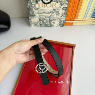 CD 26s Reversible Dior Oblique Belt 2cm Calfskin 211384