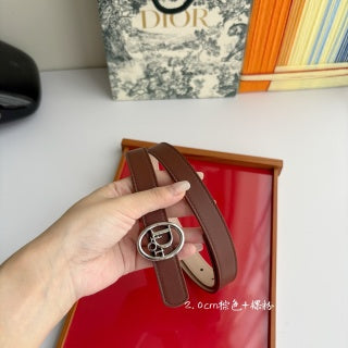 CD 26s Reversible Dior Oblique Belt 2cm Calfskin 211384
