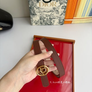 CD 26s Reversible Dior Oblique Belt 2cm Calfskin 211384