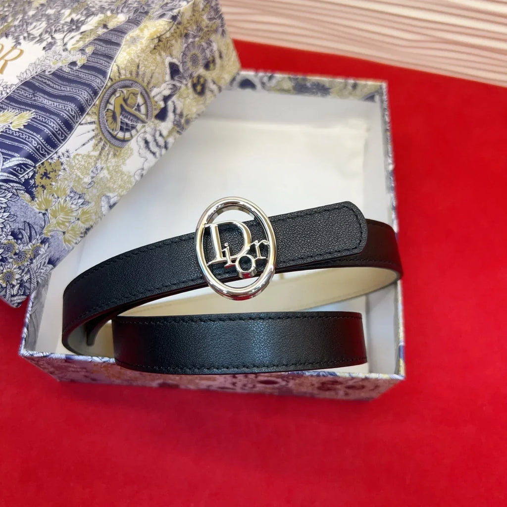 Dior 2026 Reversible Leather Belt 2.0cm Smooth Calfskin