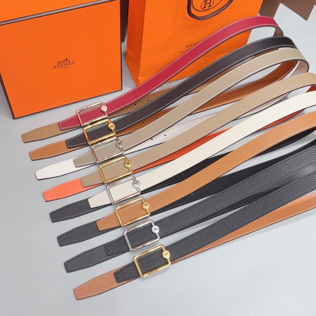 HM 26s Oscar Belt 2.5cm Togo Leather 211417