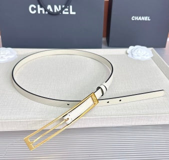CC Métiers d'art 2026 1.5cm White Belt Leather 211432