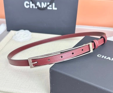 CC Métiers d'art 2026 1.5cm Burgundy Belt Leather 211441