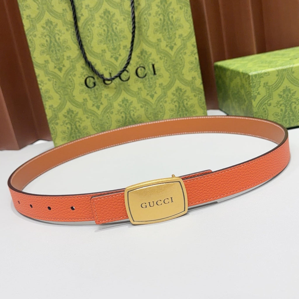 Gucci Belt 2.5cm Grain Cowhide 213030