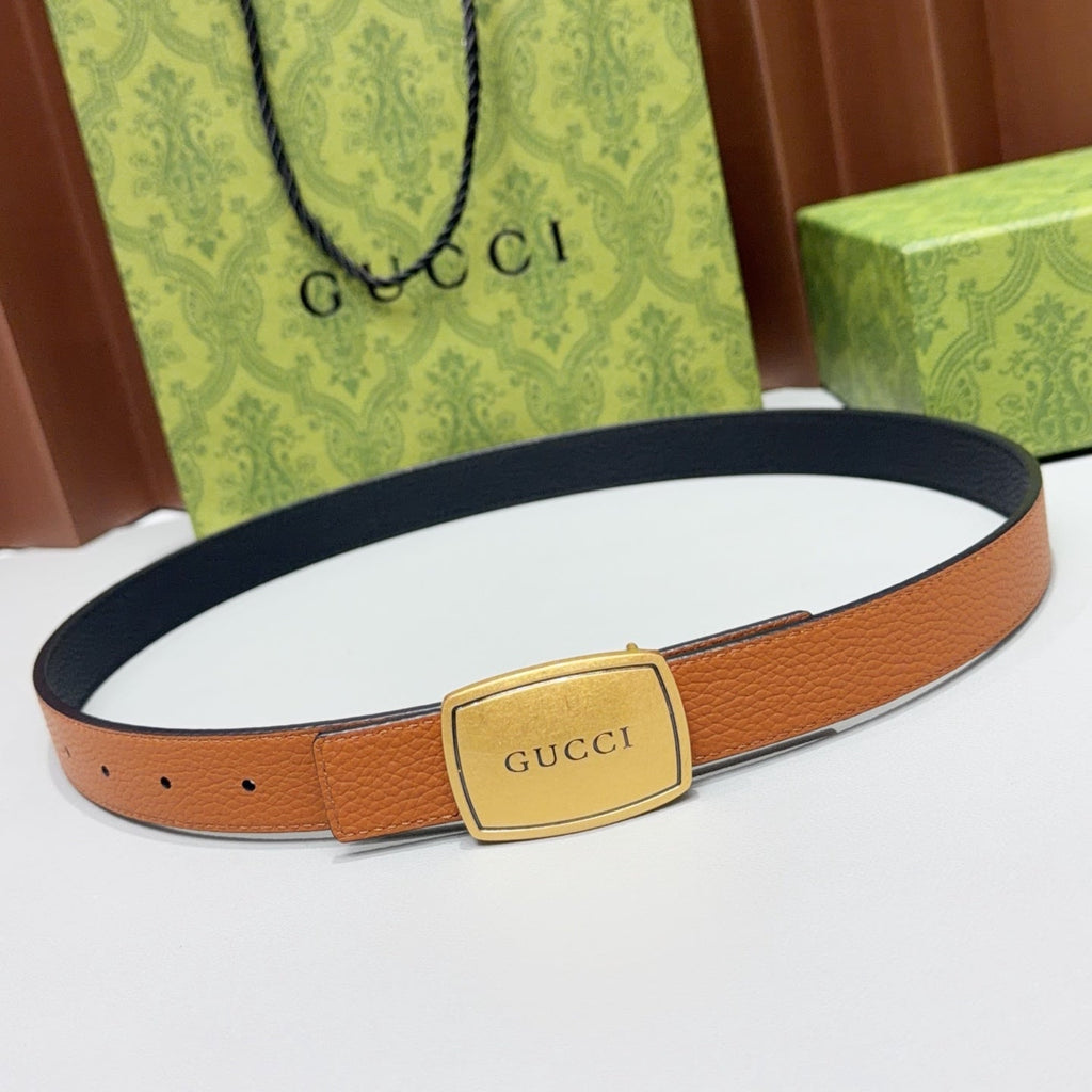 Gucci Belt 2.5cm Grain Cowhide 213030