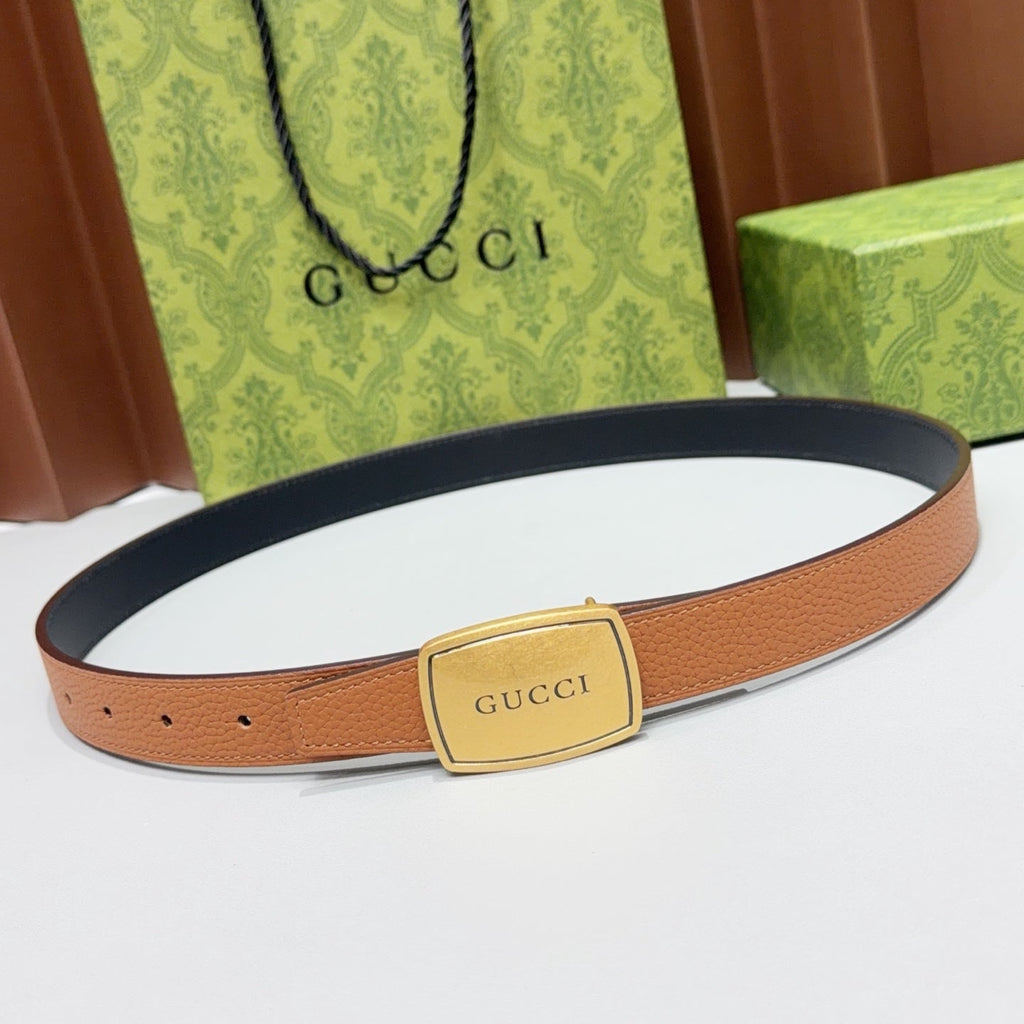 Gucci Belt 2.5cm Grain Cowhide 213050