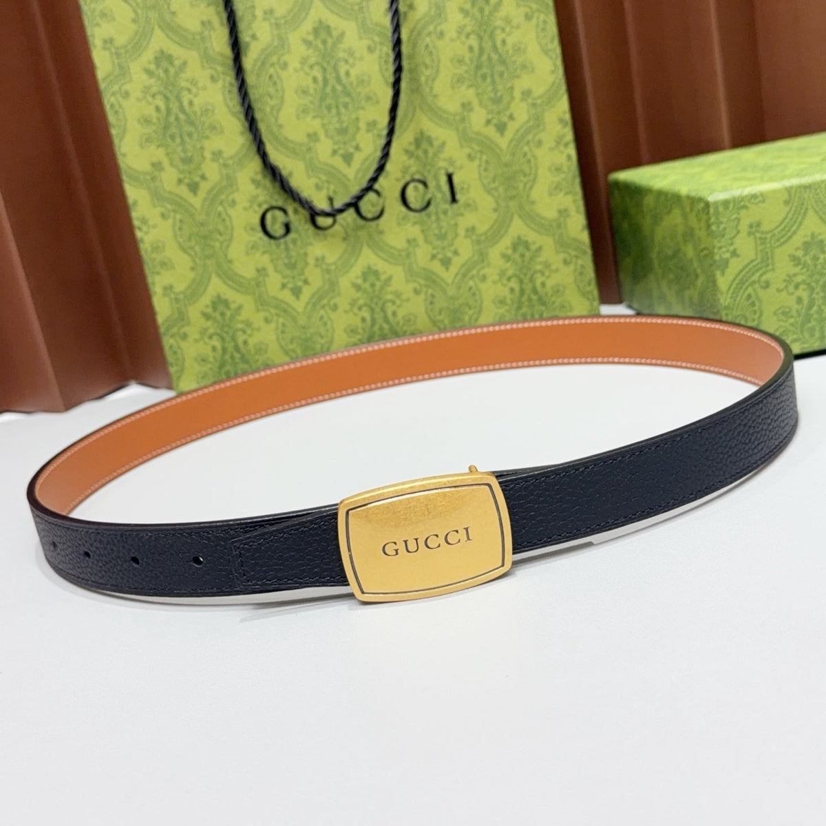 Gucci Belt 2.5cm Grain Cowhide 213050
