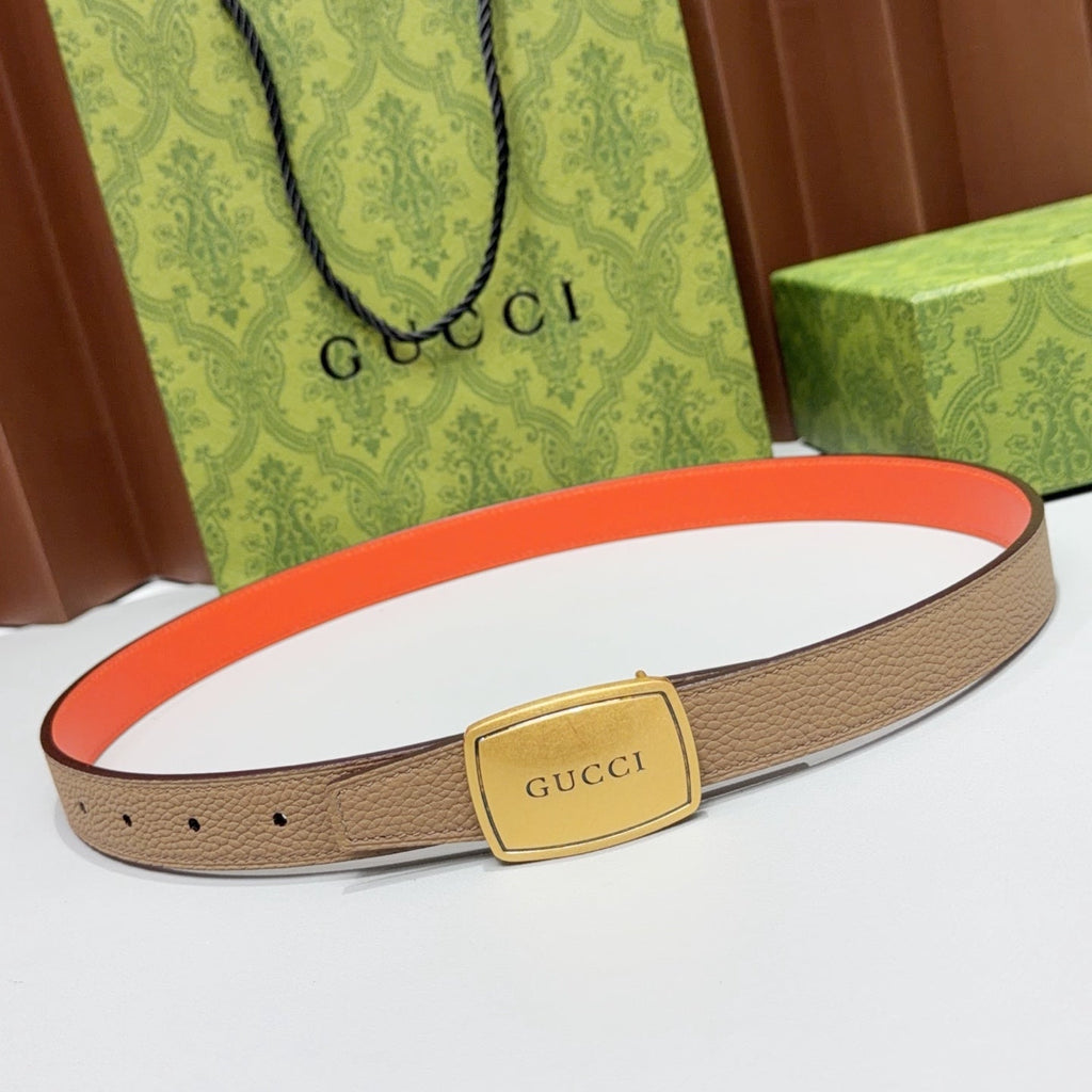 Gucci Belt 2.5cm Grain Cowhide 213050