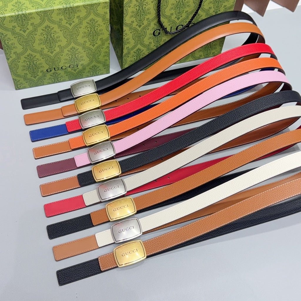 Gucci Belt 2.5cm Grain Cowhide 213030