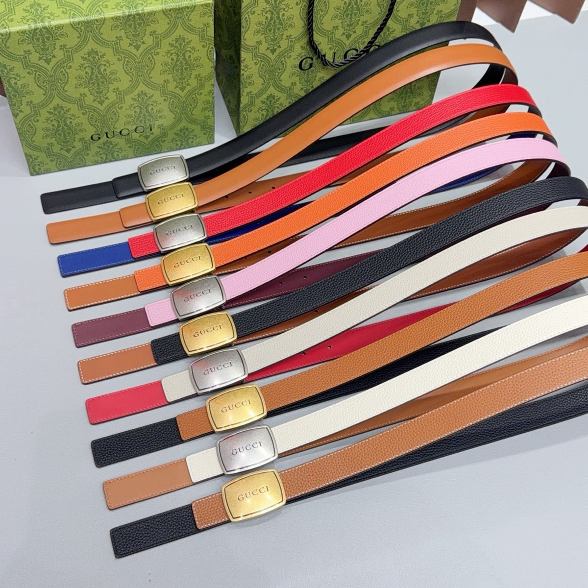 Gucci Belt 2.5cm Grain Cowhide 213030