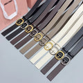 Miumiu2026 Oval Buckle Belt 30mm Leather