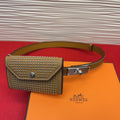 HM Kelly Pocket 18 Belt Studded Pouch Leather 214040