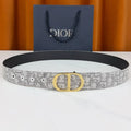 Dior 2026 Oblique CD Buckle Belt 35mm Canvas