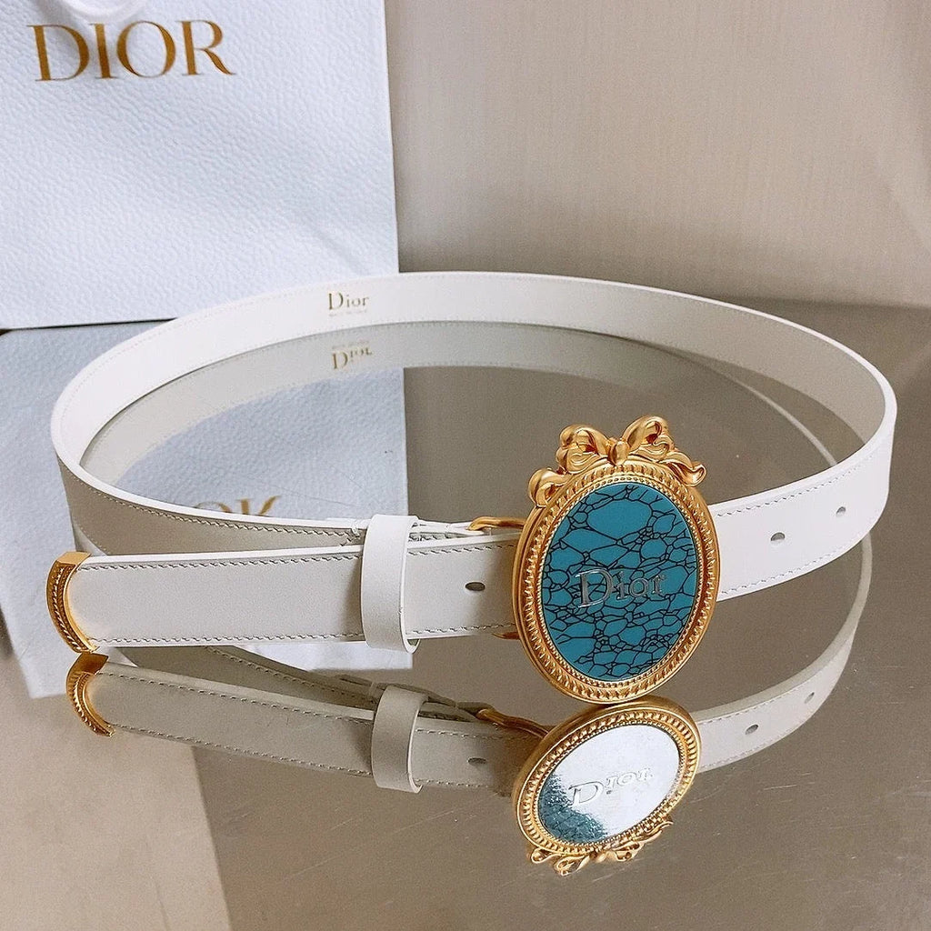 Dior 2026 Médaillon Belt 25mm Leather 216234