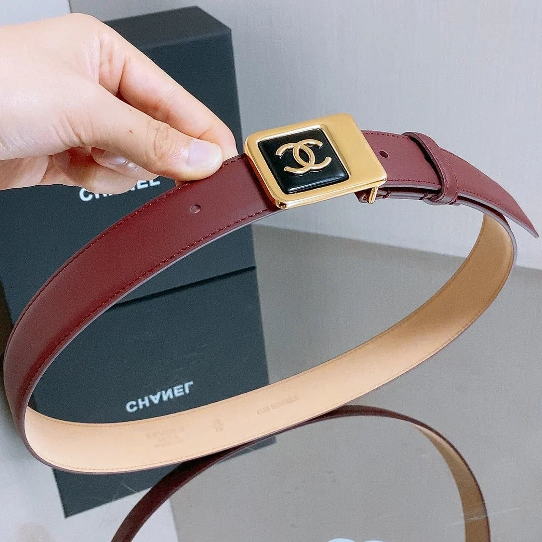 Chanel 2026 CC Buckle Belt 30mm Calfskin