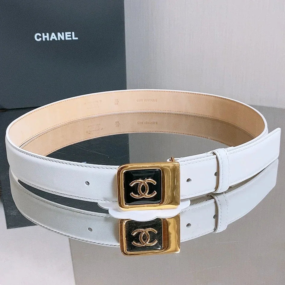 Chanel 2026 CC Buckle Belt 30mm Calfskin