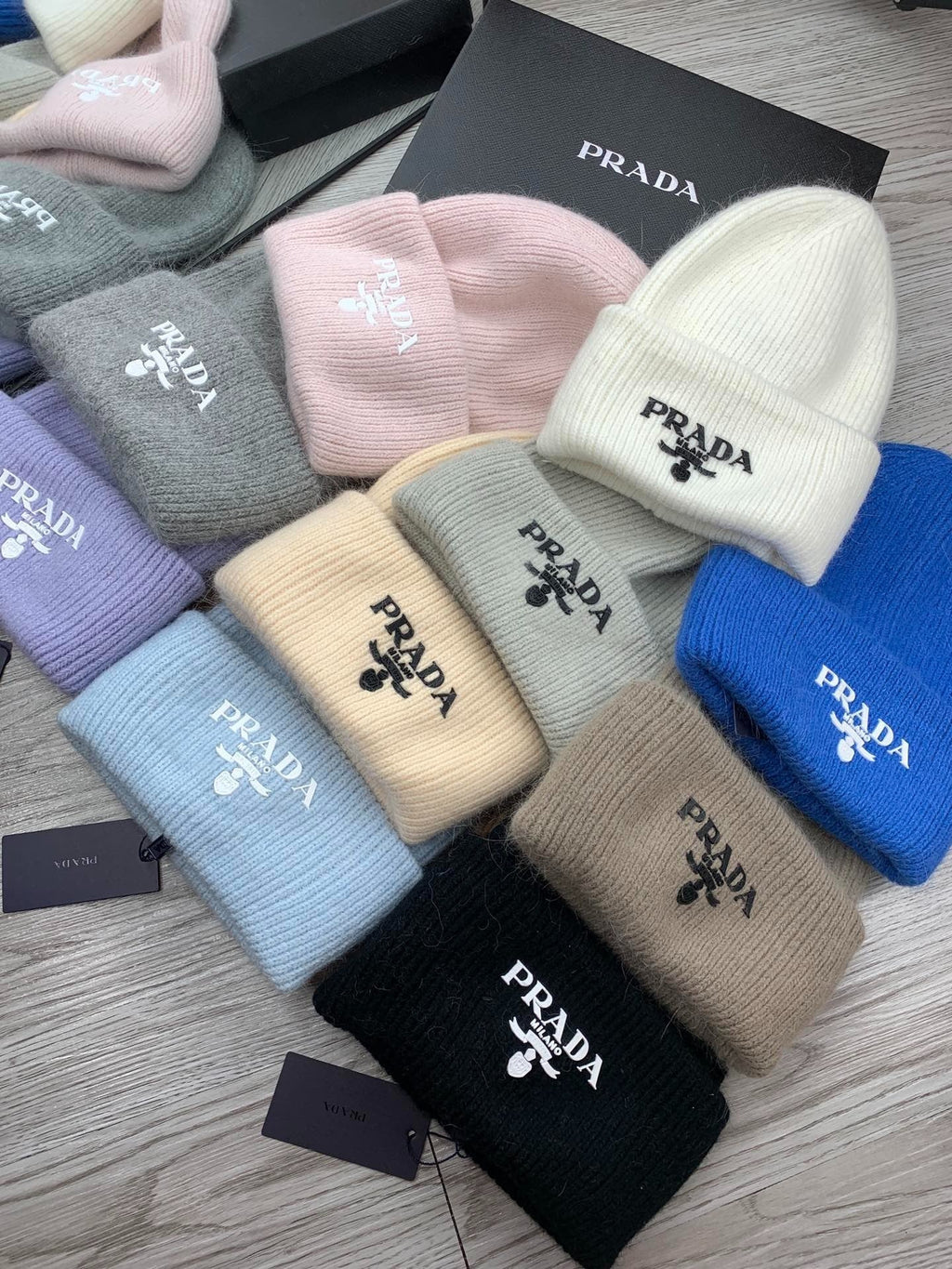 BEANIE HAT IN WHITE WOOL 108748