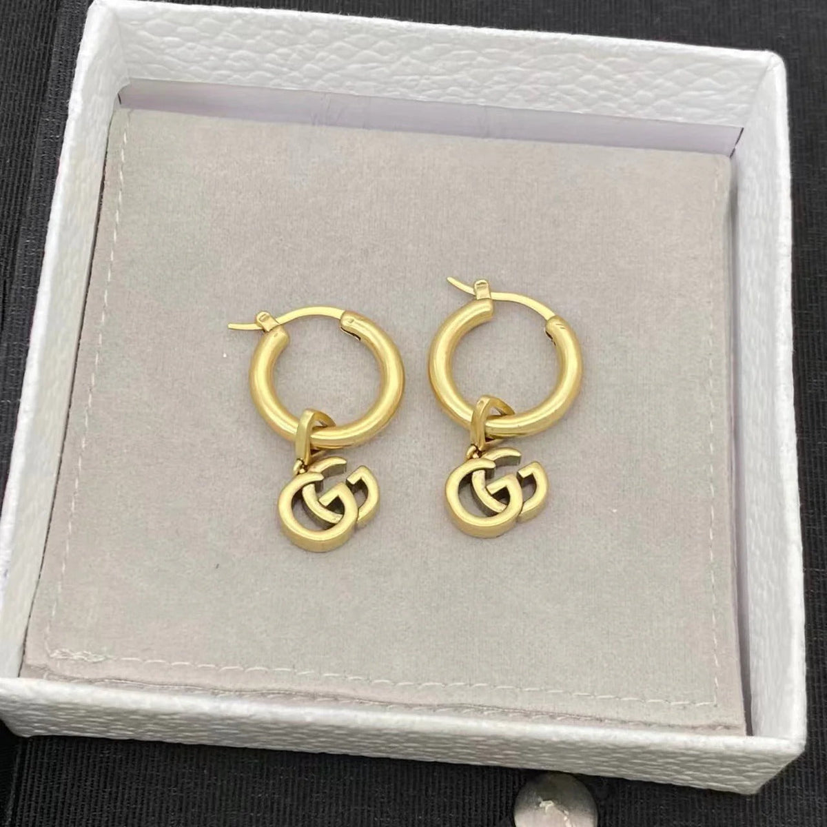GG Running Gold Drop Earrings