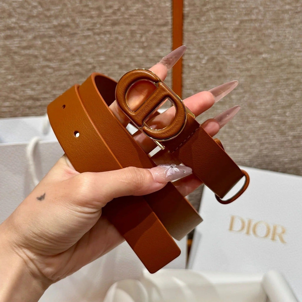 Dior 2026 Reversible Saddle Belt 2.5cm Smooth Calfskin