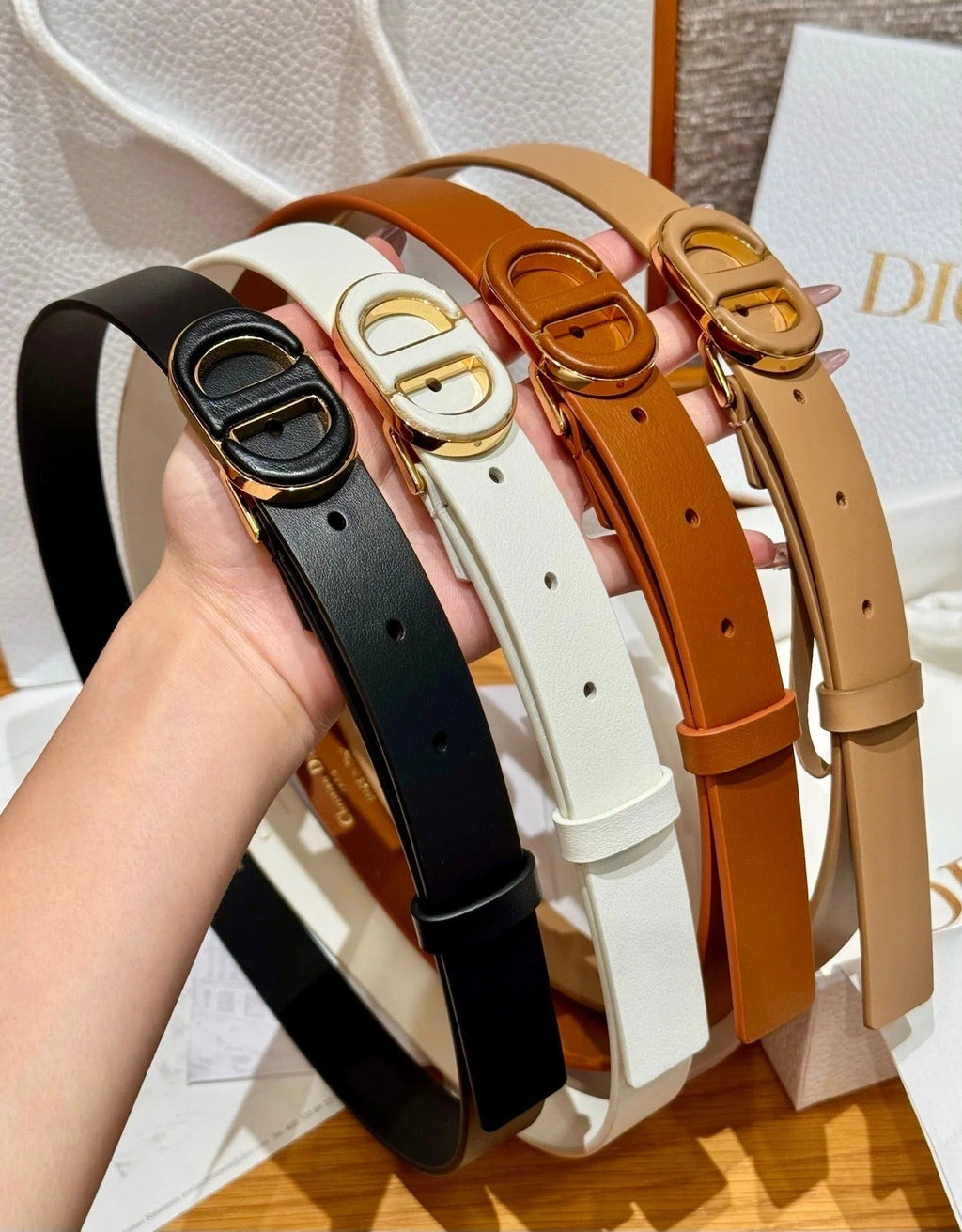 Dior 2026 Reversible Saddle Belt 2.5cm Smooth Calfskin