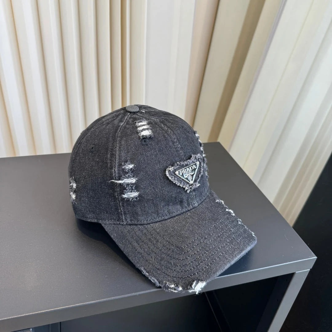 Prada Denim Baseball Cap 213450