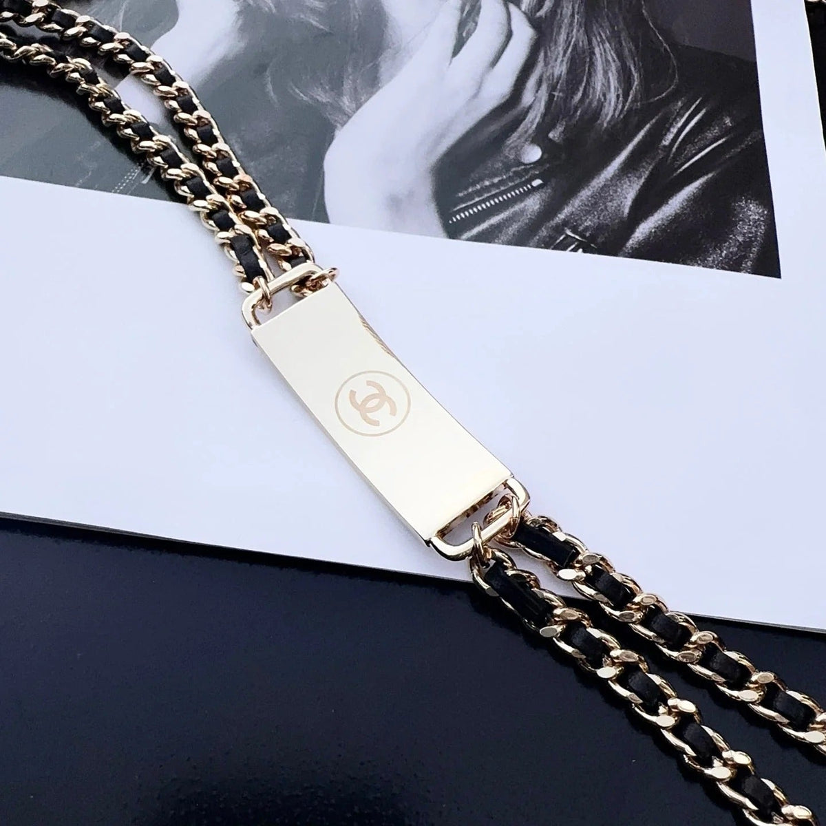 Chanel 2026 CC Logo Plaque Waist Belt 213244