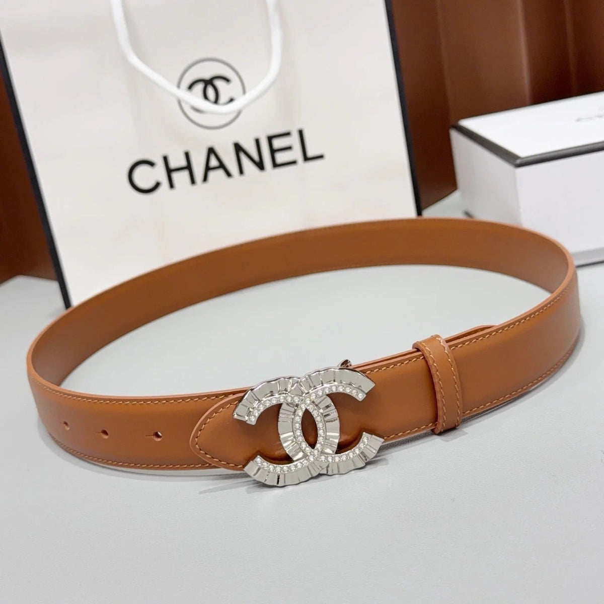 Chanel 2026 Double C Buckle Belt 30m Cowhide
