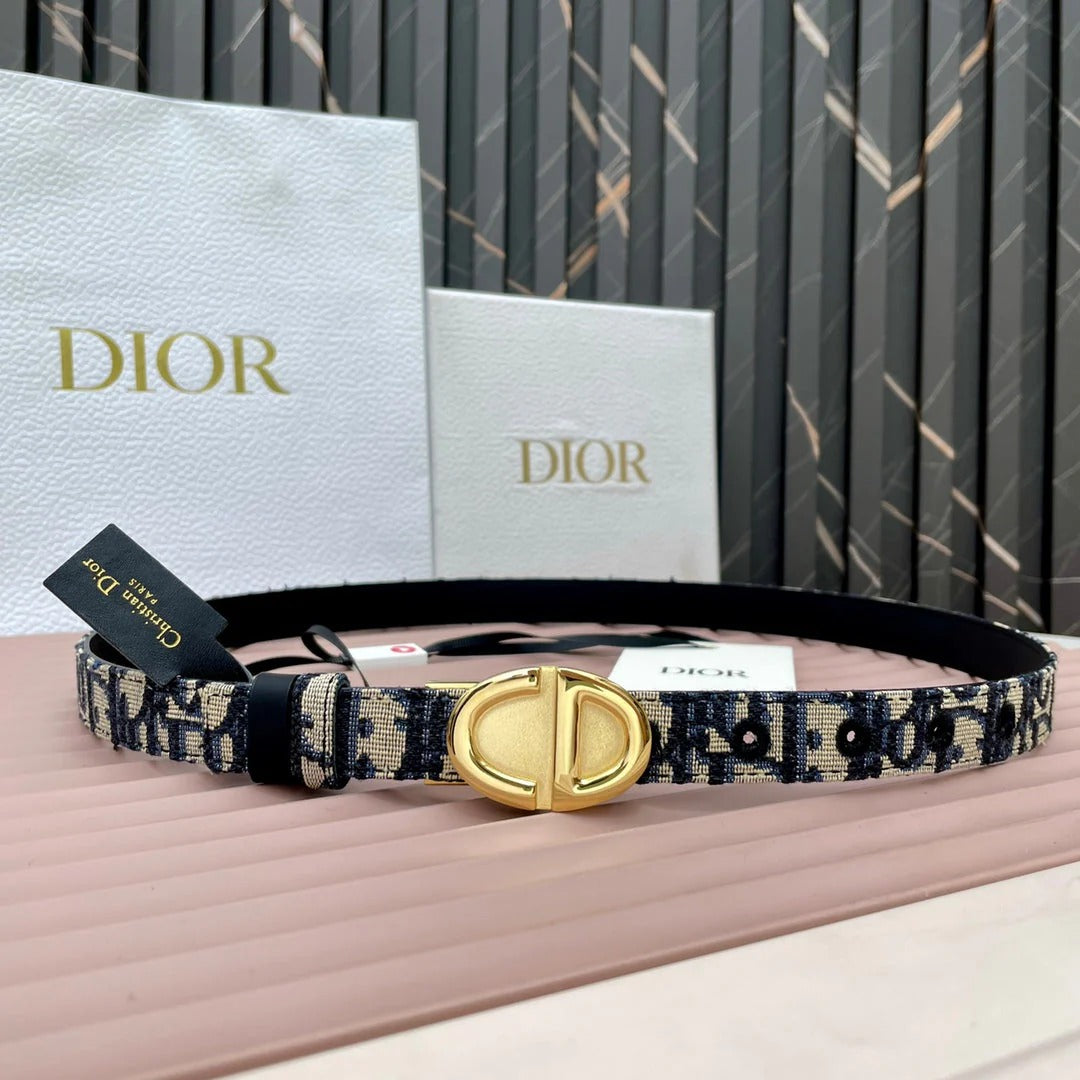 Dior 2026 Montaigne Reversible Belt 2.0cm Smooth Cowhide Leather
