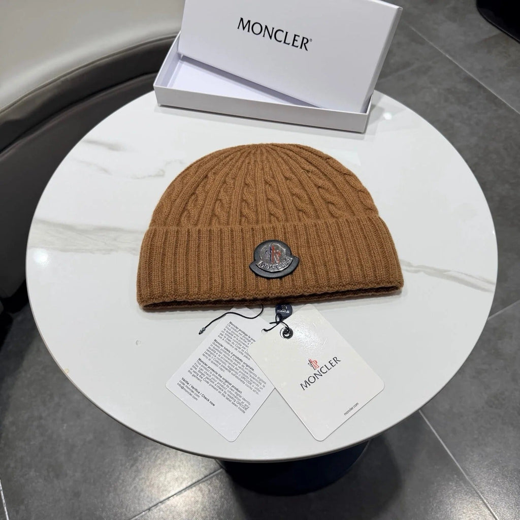 Moncler Pure Wool Knitted Hat 436985