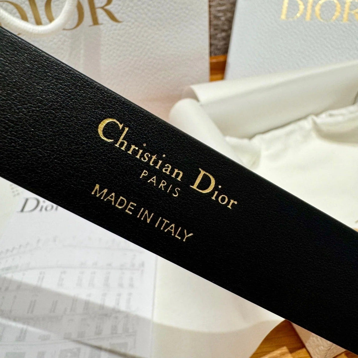 Dior 2026 Reversible Saddle Belt 2.5cm Smooth Calfskin