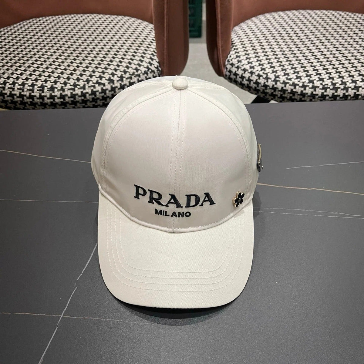 Prada Logo Cotton Hat 213504