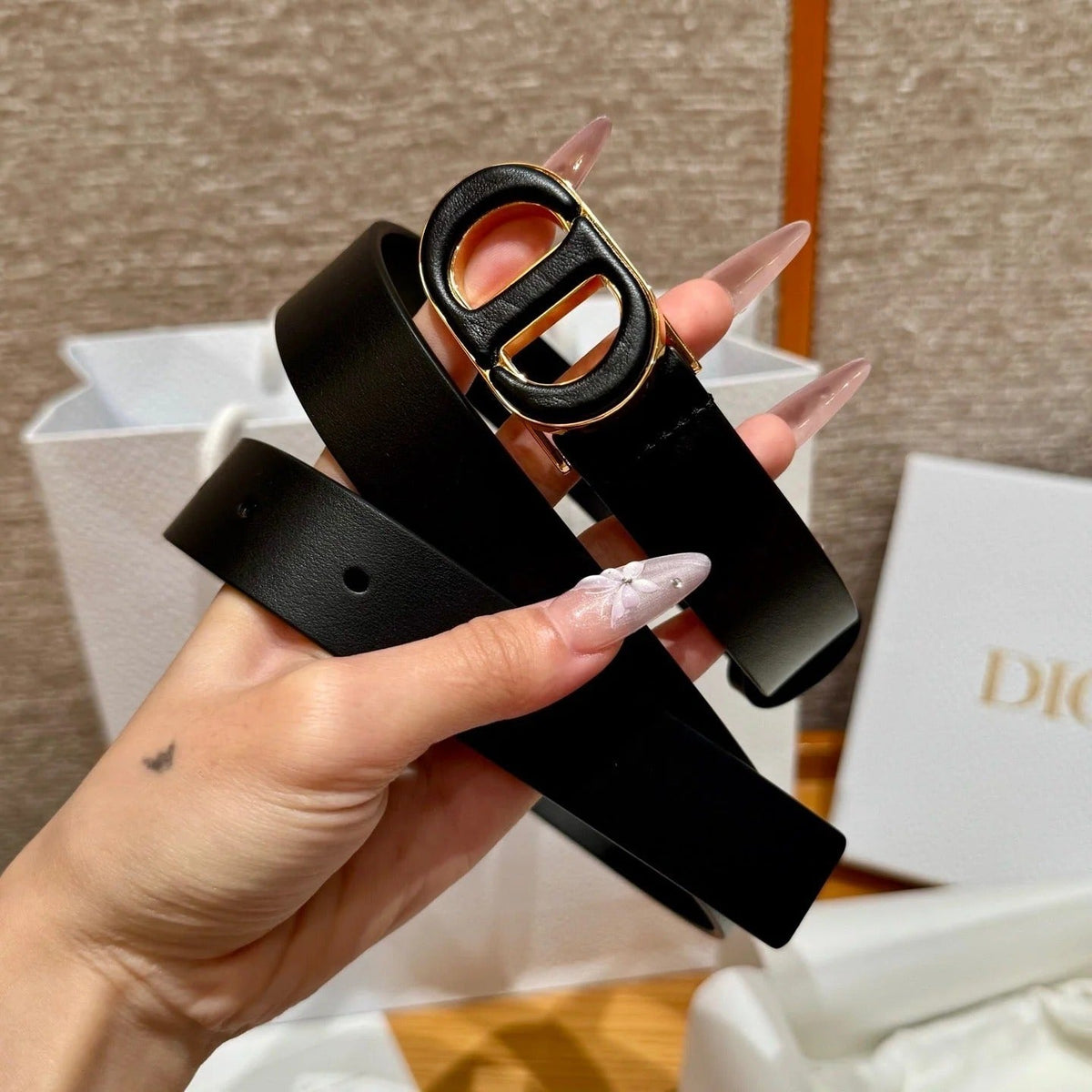 Dior 2026 Reversible Saddle Belt 2.5cm Smooth Calfskin