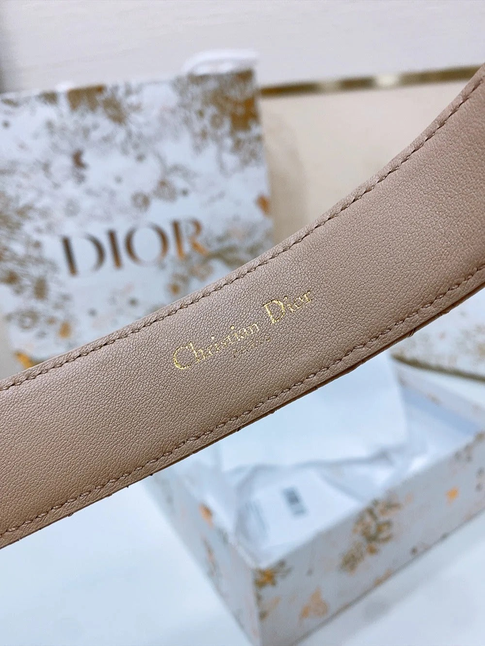 Dior 2026 Montaigne Jolie Belt 3.0cm Lambskin