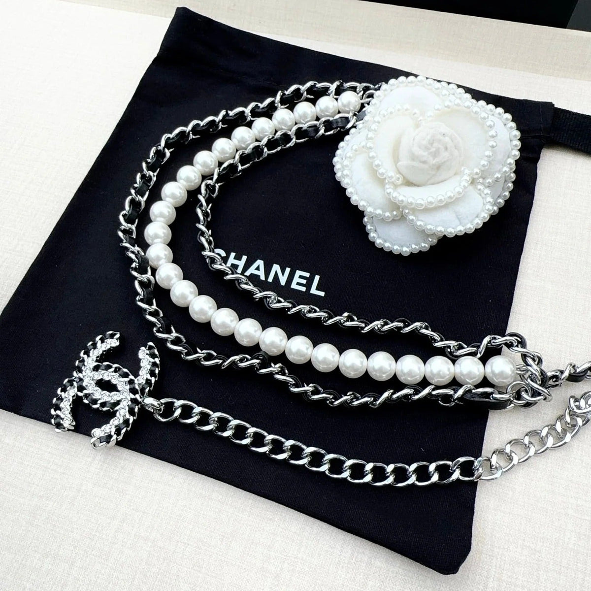 Chanel 2026 Pearl Waist Chain Belt 215177