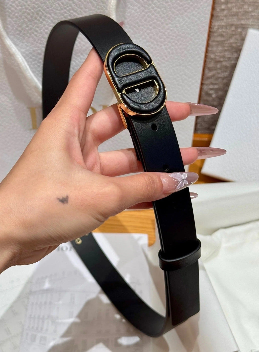 Dior 2026 Reversible Saddle Belt 2.5cm Smooth Calfskin