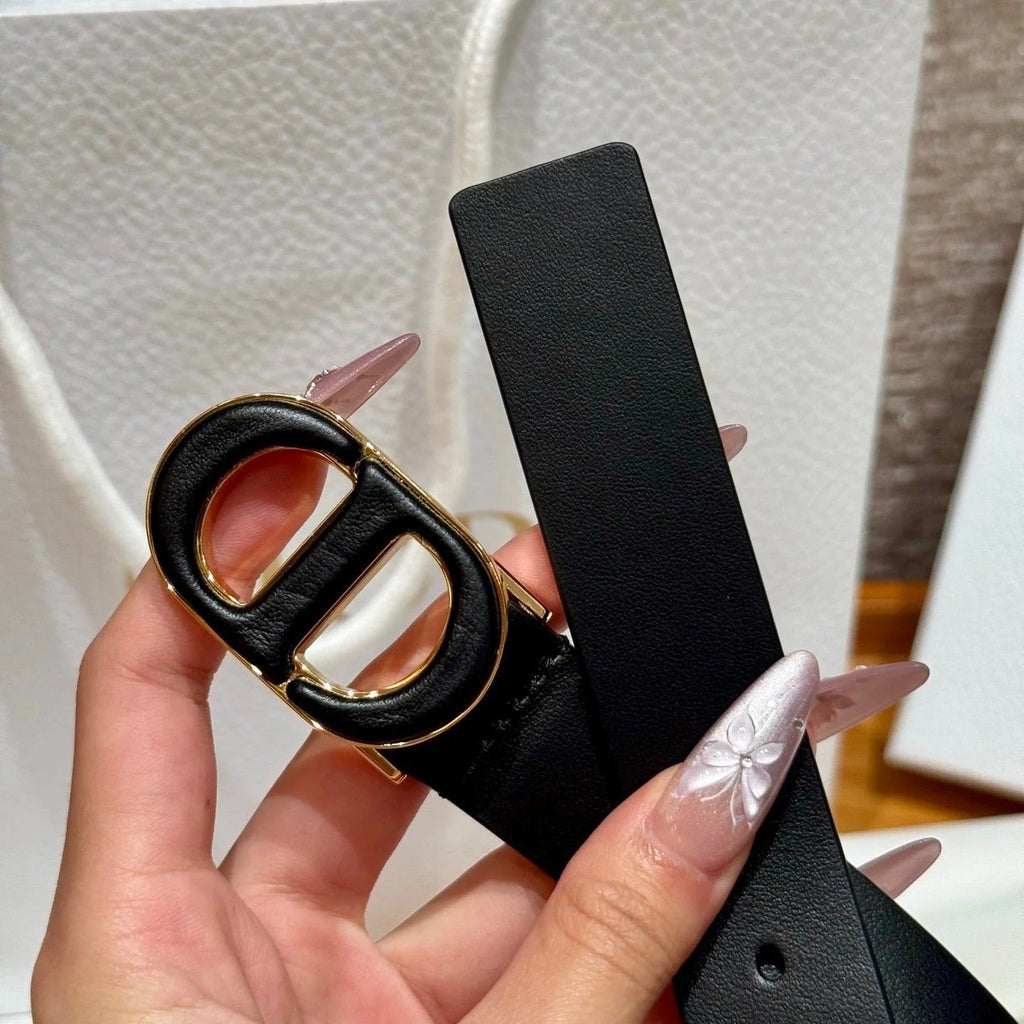 Dior 2026 Reversible Saddle Belt 2.5cm Smooth Calfskin
