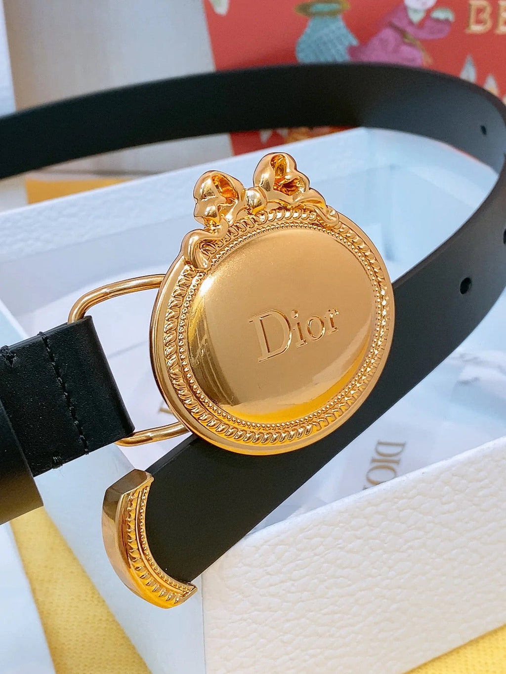 Dior 2026 Oval Buckle Belt 2.5cm Smooth Calfskin