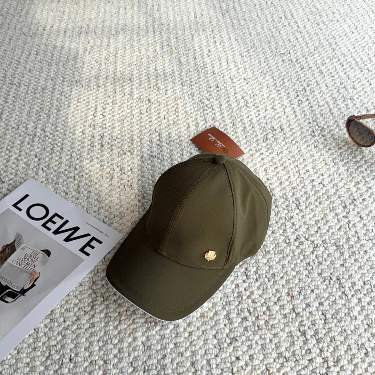 Loro Piana Baseball Cap with Metal Logo 425743