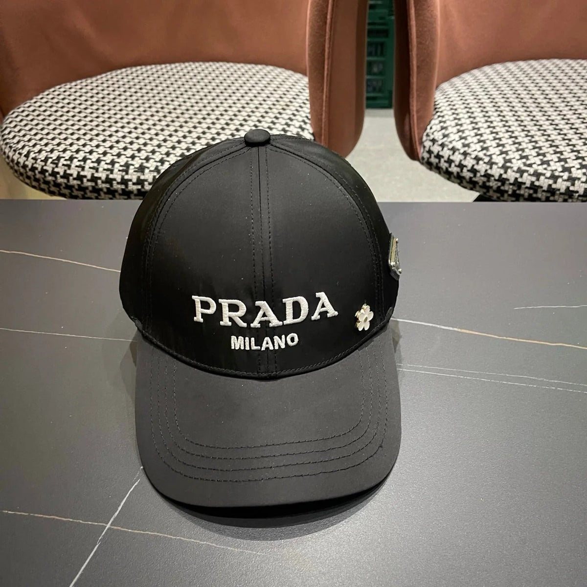 Prada Logo Cotton Hat 213504