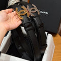 Chanel 2026 Double C Buckle Belt 30mm Calfskin 213839