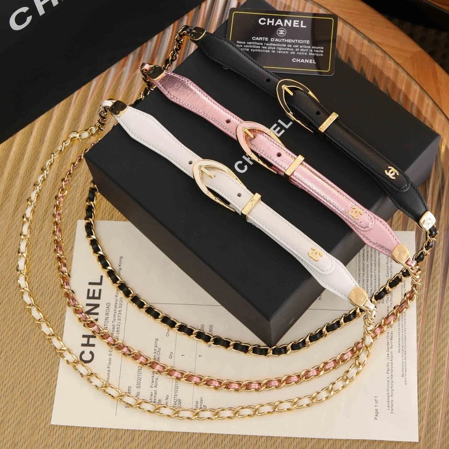 Chanel 2026 Rhinestones Pearl Chain Belt 206274