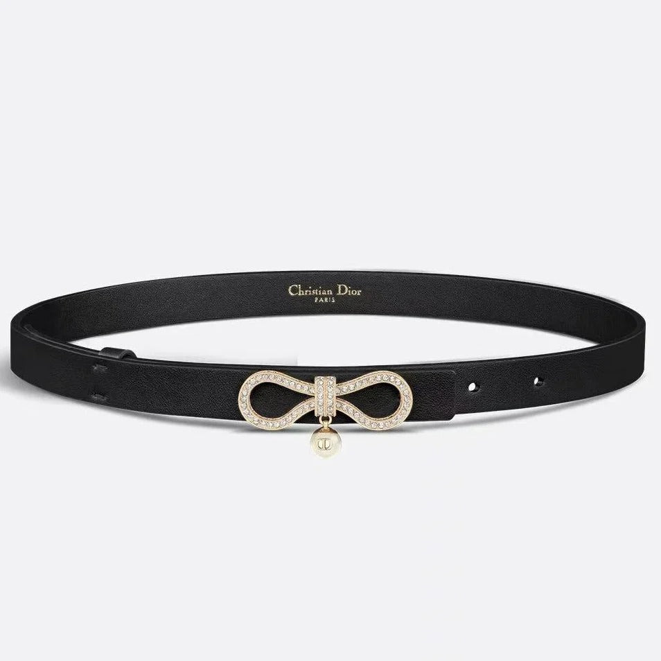 Dior 2026 Le Nœud De Gold Bow Buckle Belt 15mm 184754