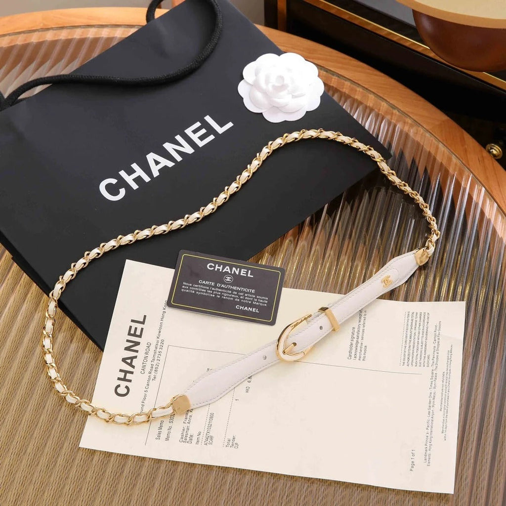Chanel 2026 Rhinestones Pearl Chain Belt 206274