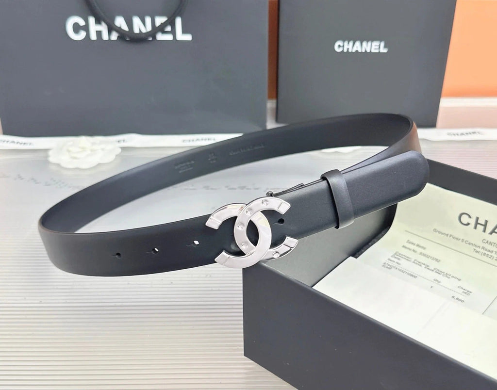 Chanel 2026 Double C Buckle Belt 30mm Cowhide 211912