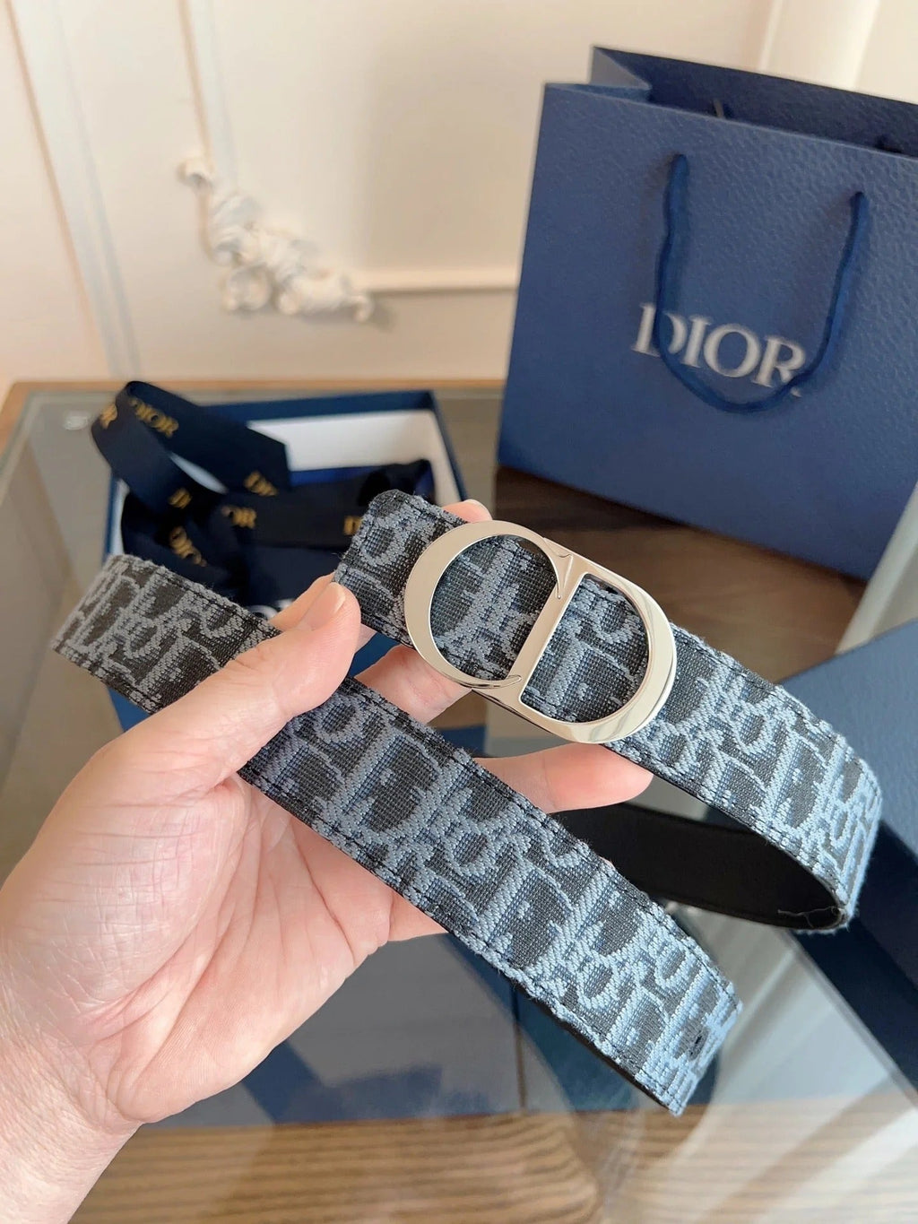 Dior 2026 Montaigne Leather Belt 20mm 189888