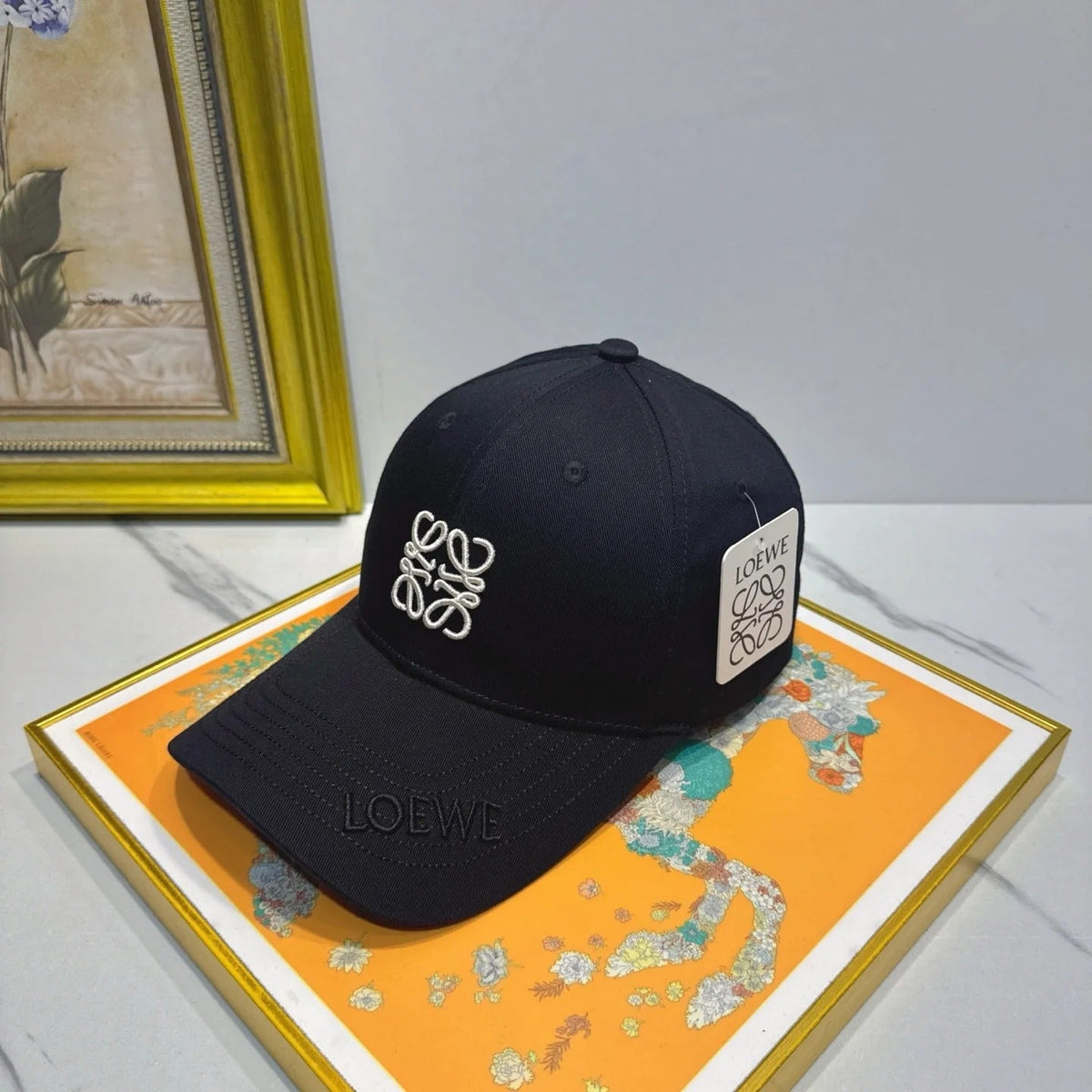 Loewe Logo Cotton Hat 195902