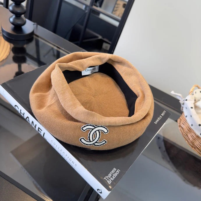 Chanel Beret Brown Cotton 262180