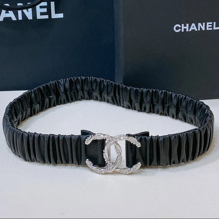 Chanel 2026 Rhinestone Twist Buckle Belt 30mm 208804