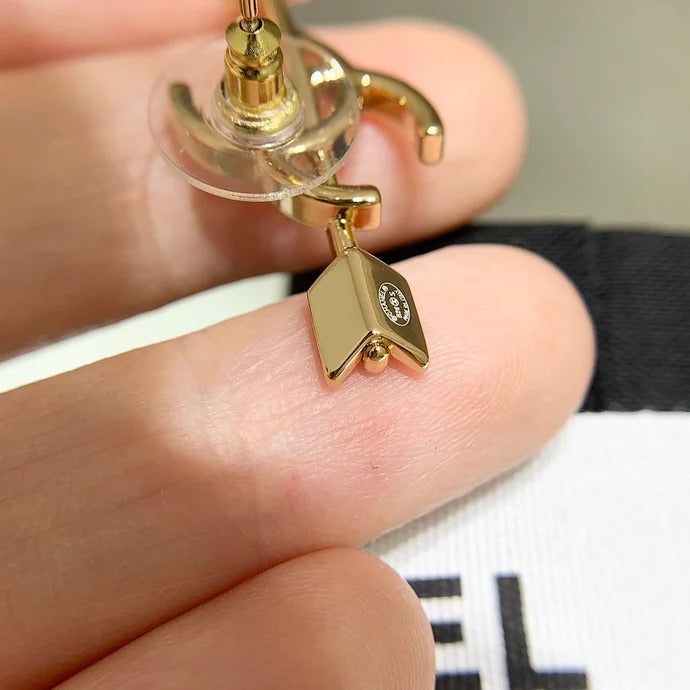 Chanel 2026 Golden Cupid's Arrow Earrings
