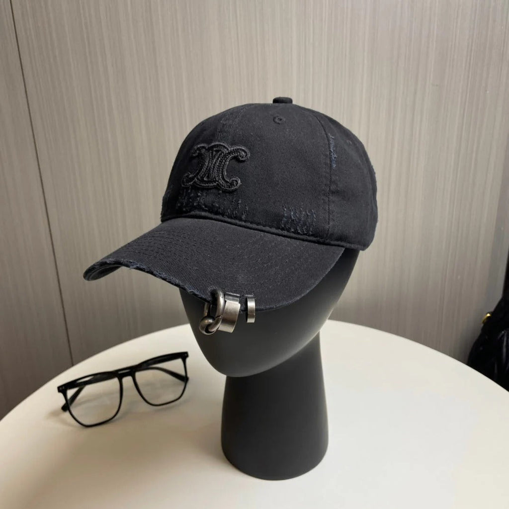 Celine Embroidered Logo Baseball Cap 229250